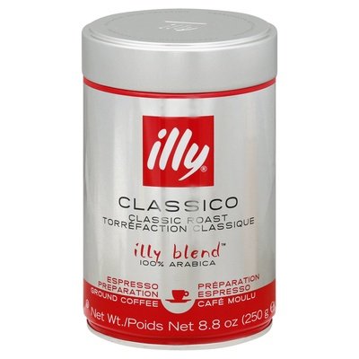 Illy Caffe Classico Espresso Ground 6/8.8 Oz [UNFI #46371]