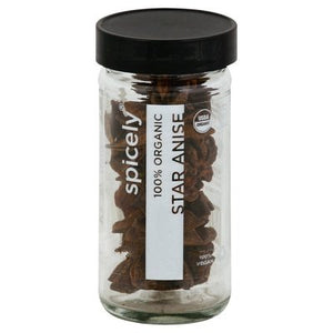Spicely Organics Star Anise Whole 3/0.5 Oz [UNFI #13468]