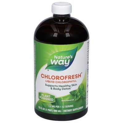 Natures Way Chlorofresh Liquid Mint 16 Oz [UNFI #86213] T