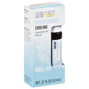 Aura Cacia Roll On Peppermint 4/.31 Oz [UNFI #37203] T