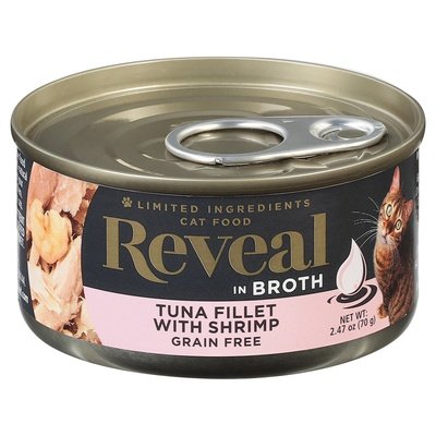 Reveal Tuna Fillet W/Shrimp In Broth 24/2.47 Oz [UNFI #16276] T