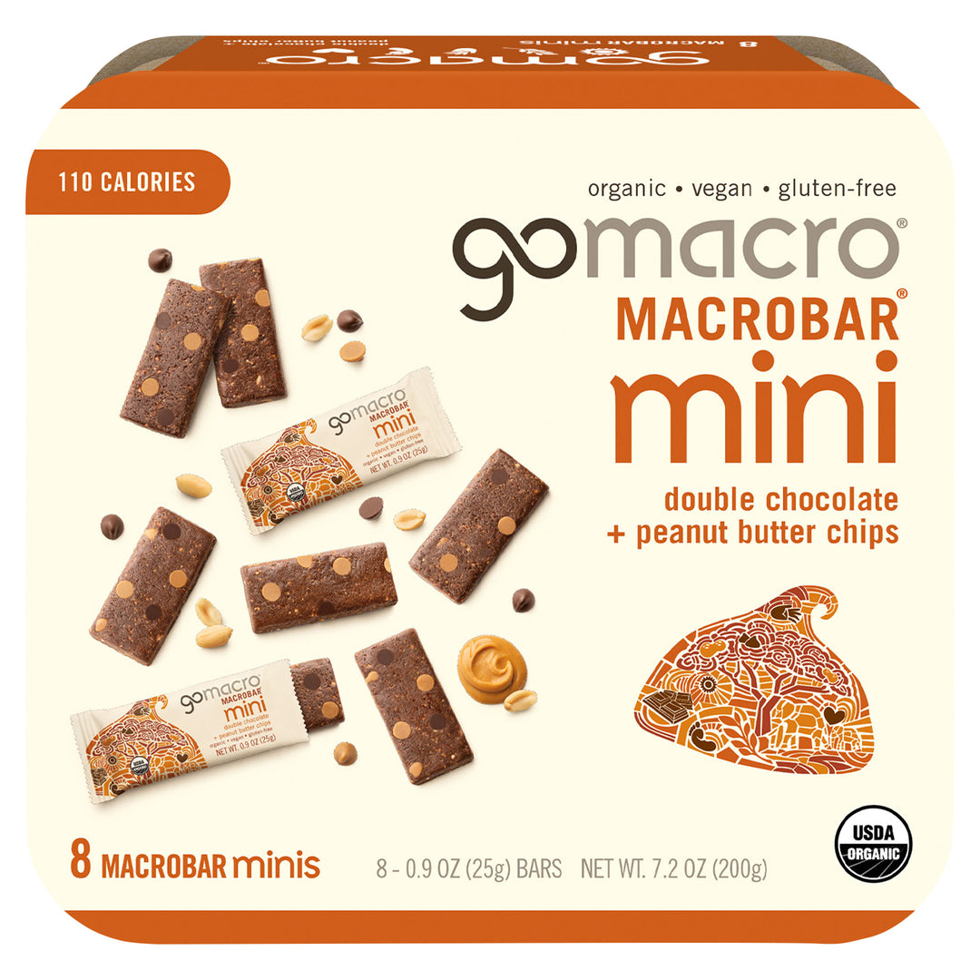 Gomacro Double Chocolate Peanut Butter Chips 7/7.2 Oz [UNFI #19161]