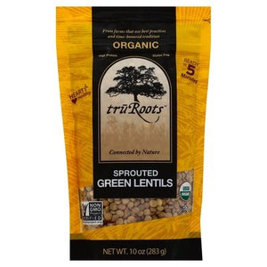 Truroots Green Lentils Sprouted 6/10 Oz [UNFI #29581]