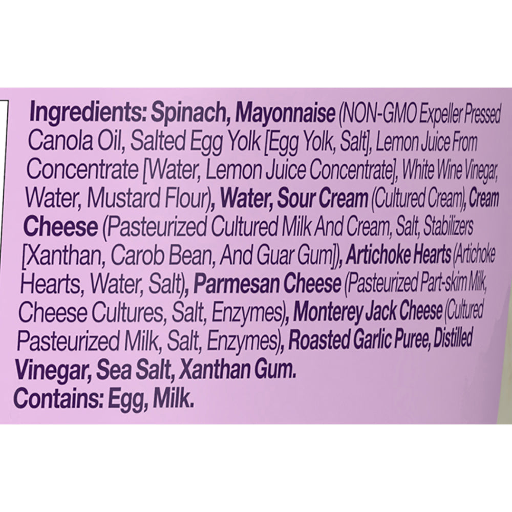 Good Foods Spinach Artichoke Dip 8/8 Oz [UNFI #00727]