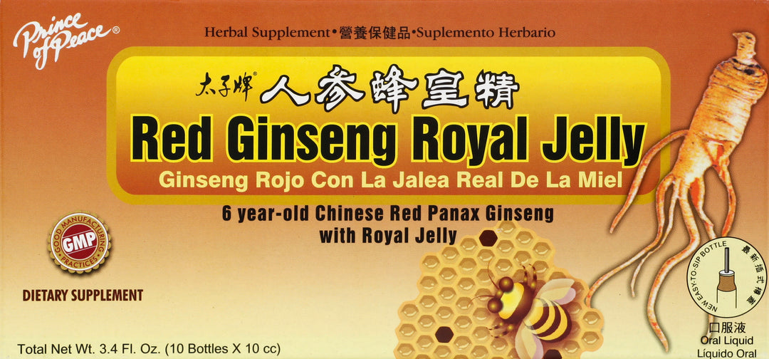 Prince Of Peace Red Ginseng Royal Jelly 10/.34 Oz [UNFI #45993] T