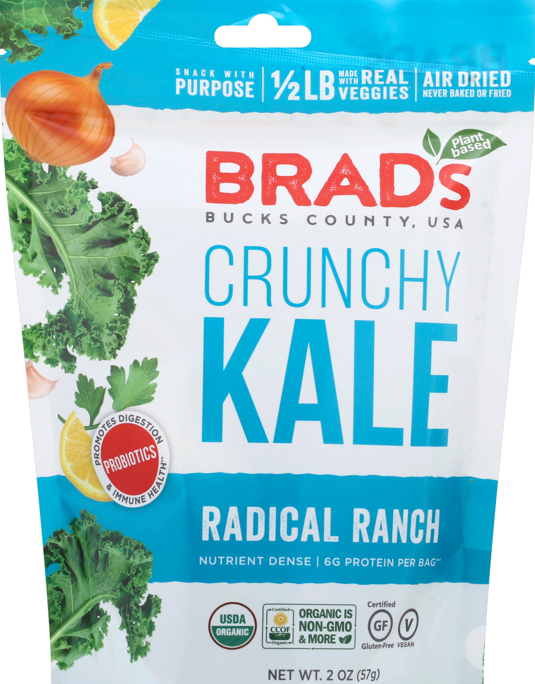 Brads Plant Based Radical Ranch 12/2 Oz [UNFI #60256]