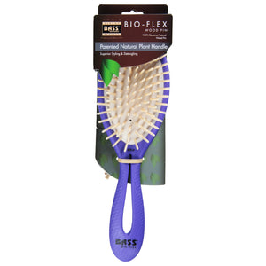 Bass Brushes Bio-Flex Wood Pin/Detangle 1 Ct [UNFI #51909] T