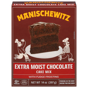 Manischewitz Cake Mix Extra Moist Chocolate 12/14 Oz [UNFI #79873]