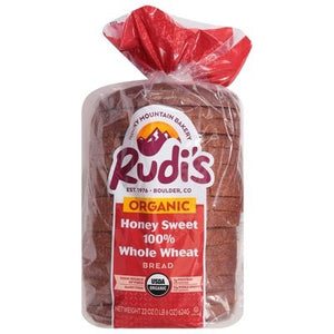 Rudis Rocky Mountain Bakery Honey Sweet Ww 8/22 Oz [UNFI #77781]