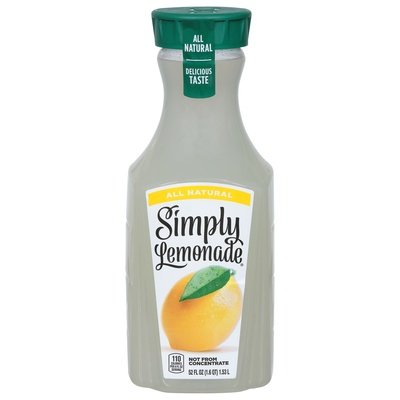 Simply Lemonade All Natural 6/52 Oz [UNFI #69132]