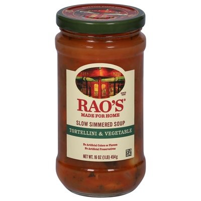 Raos Tortellini & Vegetable 6/16 Oz [UNFI #22457]