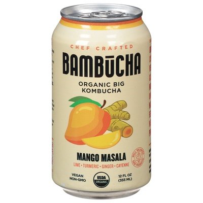 Bambucha Kombucha Mango Masala 12/12 Oz [UNFI #20077]