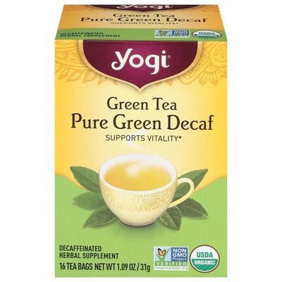Yogi Simply Green Decaf 6/16 Bag [UNFI #27100] T