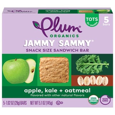 Plum Organics Apple Kale Sandwich Bar 6/1.02 Oz [UNFI #49679]