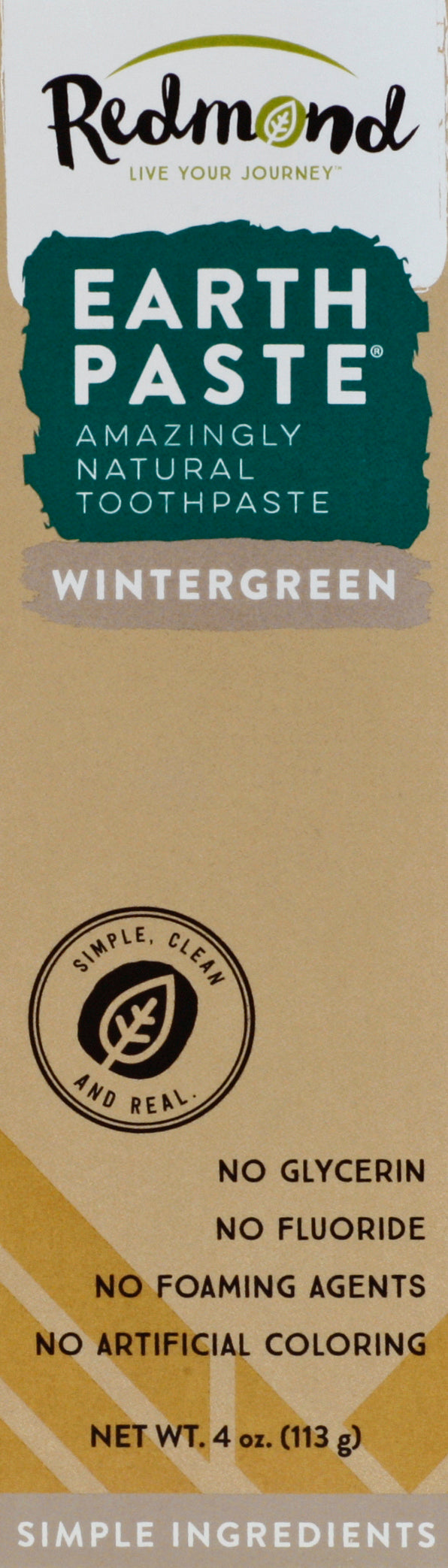 Redmond Clay Earth Paste Wintergreen 4 Oz [UNFI #51501] T