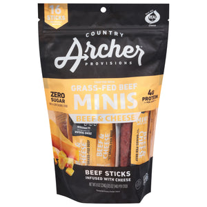 Archer Mini Beef & Cheese 6/8 OZ [UNFI #30941]