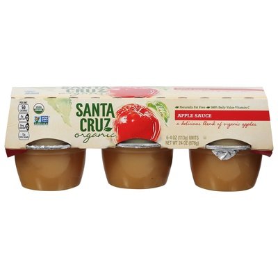 Santa Cruz Organic Apple 12/6/4 Oz [UNFI #23423]