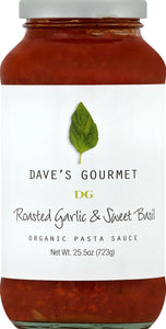 Daves Gourmet Roasted Garlic & Sweet Basil 6/24 Oz [UNFI #61902]