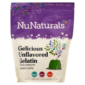 Nunaturals Gelatin Gelcious Unflavored 1 Lb [UNFI #62117]
