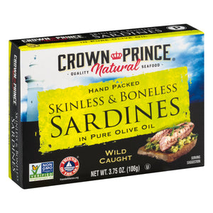 Crown Prince In Olive Oil Skinless & Boneless 12/3.75 OZ [UNFI #04971]