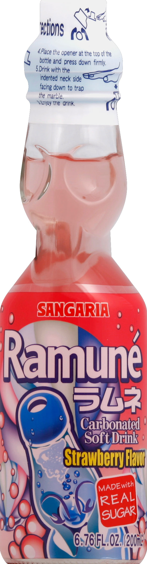 Sangaria Strawberry Ramune 18/6.76 Oz [UNFI #61026] T