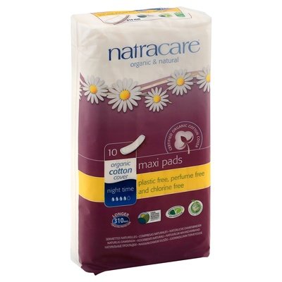 Natracare Pads,Night Time 12/10 Ct [UNFI #57145] T