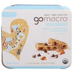 Gomacro Coconut & Almond Butter Cchip 7/4/2.3 Oz [UNFI #21582]