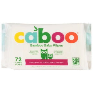Caboo Bamboo,72 Jumbo Wipes 12/1 Ct [UNFI #19130] T