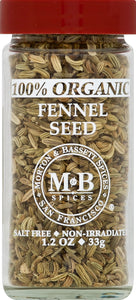 Morton & Bassett Fennel Seed 3/1.2 Oz [UNFI #28837]