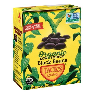Jacks Quality Low Sodium Black Beans 8/13.4 Oz [UNFI #14536]