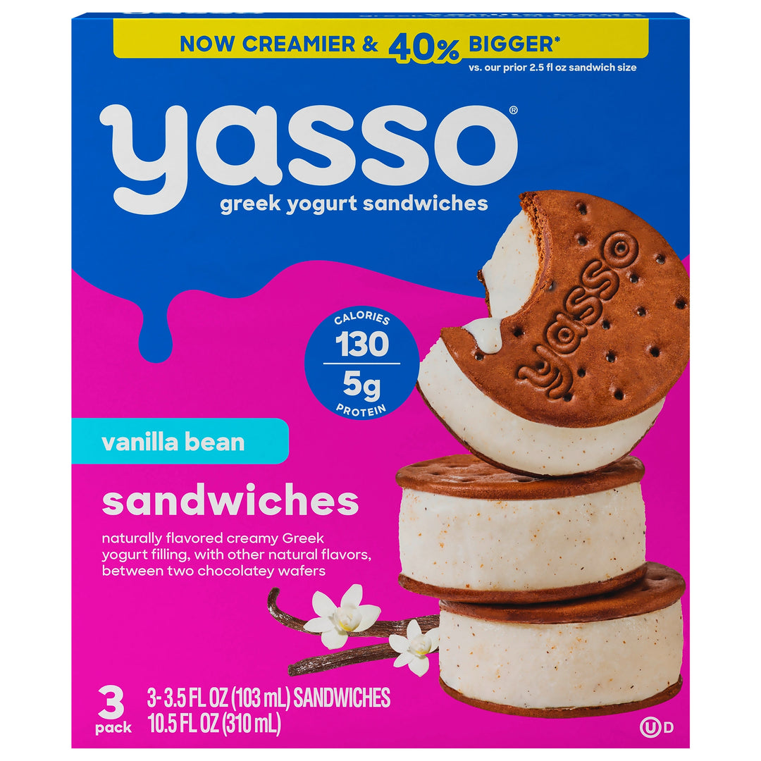 Yasso Vanilla Bean 3 Pack 8/3/3.5 Z [UNFI #99589]