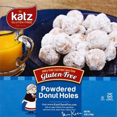 Katz Gluten Free Powdered Donut Holes 6/6 Oz [UNFI #70290]
