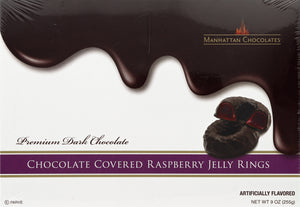 Manhattan Chocolates Jelly Ring Raspberry Gift Box 12/9 OZ [UNFI #78672]