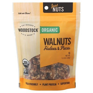 Woodstock Walnuts Halves & Pieces 8/5.5 Oz [UNFI #06754]