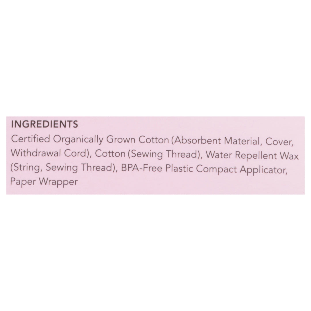Rael Inc Tampon,Cotton Core Super 18 Ct [UNFI #47127] T