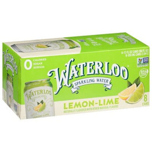 Waterloo Lemon-Lime Sparkling Water 3/8/12 Oz [UNFI #59943] T