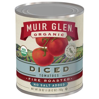 Muir Glen Diced Fire Roasted No Salt 12/28 Oz [UNFI #04419]