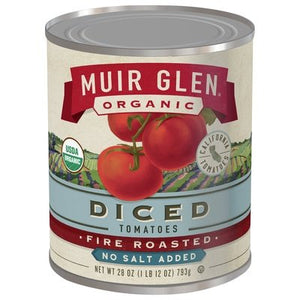 Muir Glen Diced Fire Roasted No Salt 12/28 Oz [UNFI #04419]