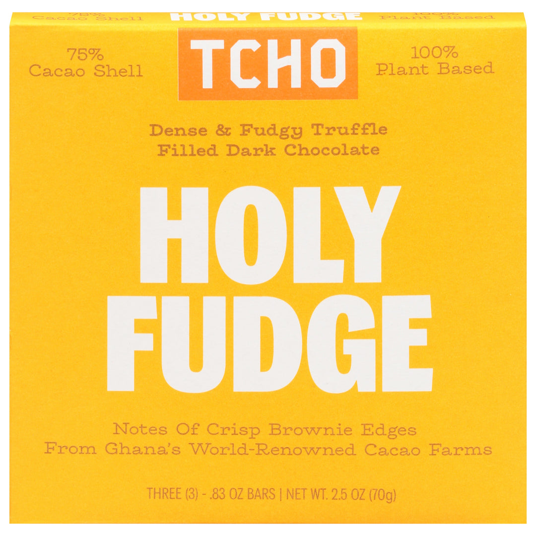 Tcho Chocolate Holy Fudge Chocolate Bar Og2 10/2.1 OZ [UNFI #48732]