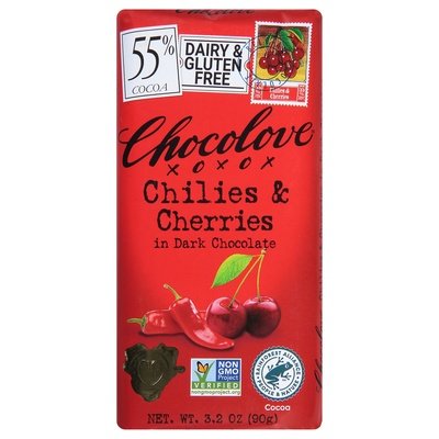 Chocolove Dark Chili Cherry 12/3.2 Oz [UNFI #33113]