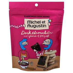 Michel Et Augustin Dark Choc Sslt Shrtbread Sqr 6/4.4 Oz [UNFI #72632]