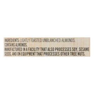 Woodstock Almond,Ltly Tstd,Smooth,No Salt 12/16 Oz [UNFI #26077]