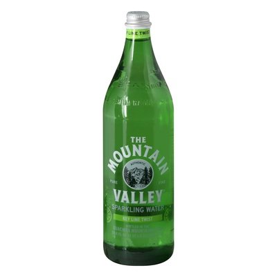 Mountain Valley Spring Water Sparkling Lime 12/1 Ltr [UNFI #36579] T