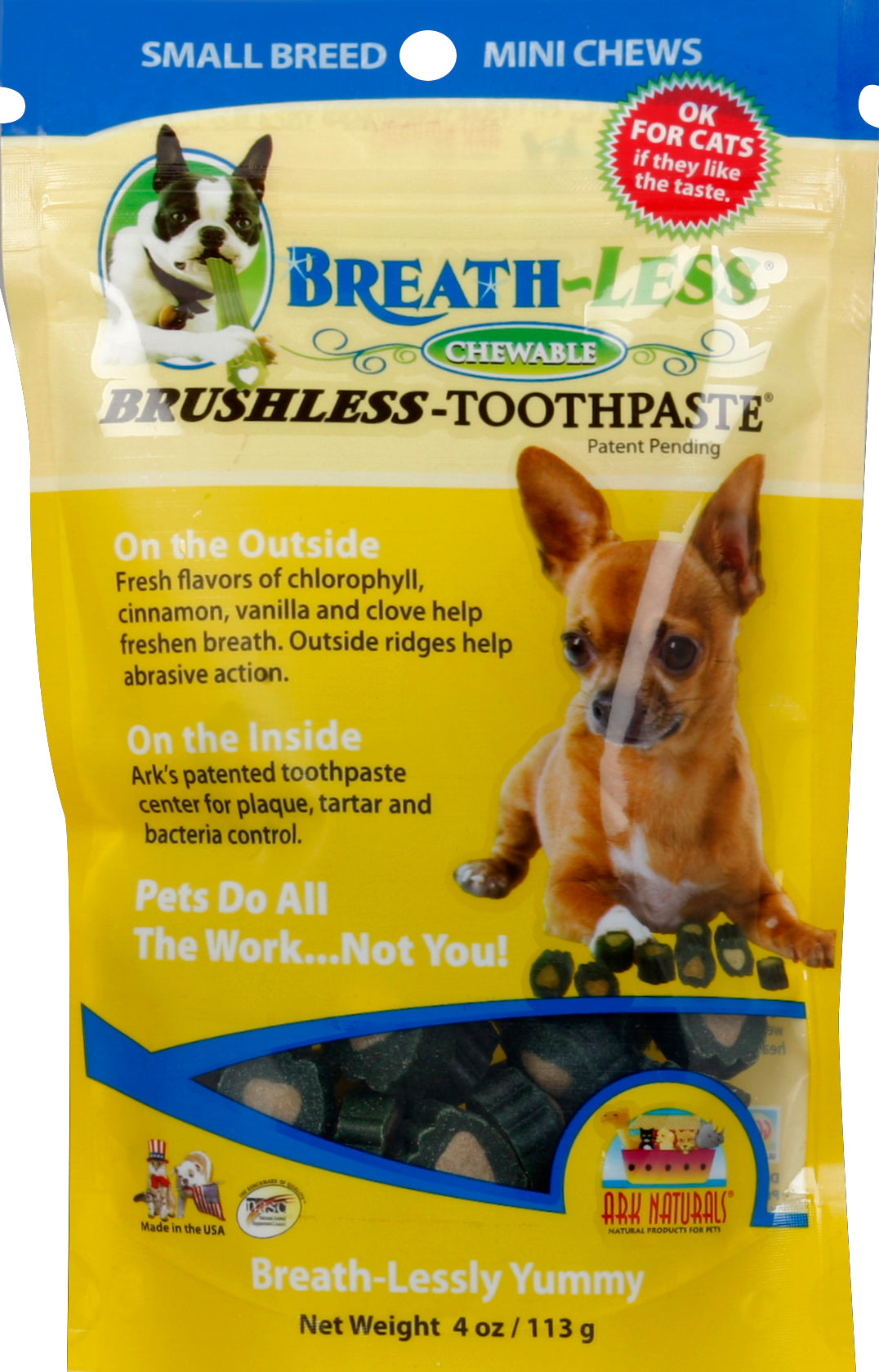 Ark Naturals Brushless Mini Toothpaste 4 Oz [UNFI #49267] T