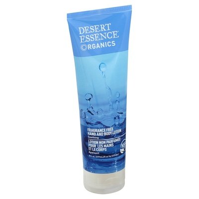 Desert Essence Unscented Hand & Body Lotion 8 Oz [UNFI #52600] T