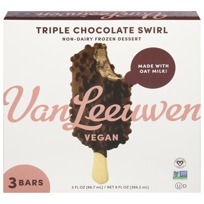 Van Leeuwen Ice Cream Triple Chocolate Swirl 3Ct 8/9 Oz [UNFI #45995]