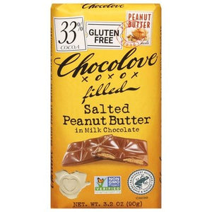 Chocolove Salted Peanut Butter Filled 10/3.2 Oz [UNFI #78751]