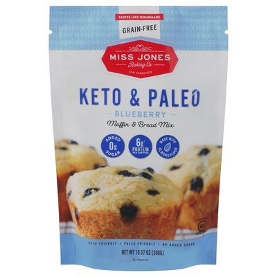 Miss Jones Baking Co Blueberry Muffin Mix,Keto 6/10.57 Oz [UNFI #95382]