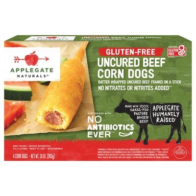 Applegate Farms Beef Corn Dogs Gf 12/10 Oz [UNFI #79621]
