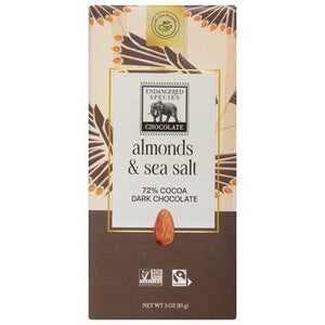 Endangered Species Chocolate Owl Dk Choc W/Alm & Seasalt 12/3 Oz [UNFI #31576]